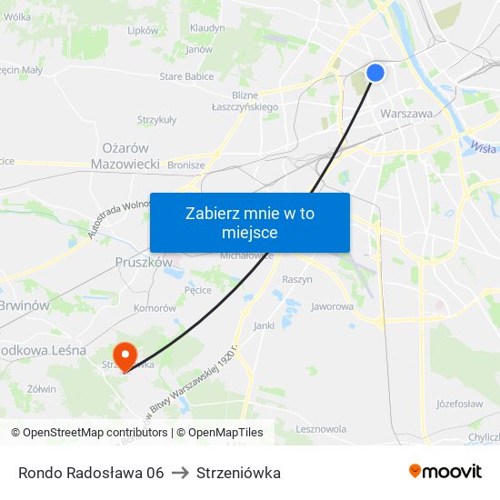 Rondo „Radosława” to Strzeniówka map