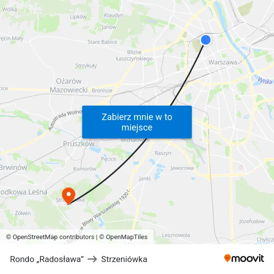 Rondo „Radosława” to Strzeniówka map