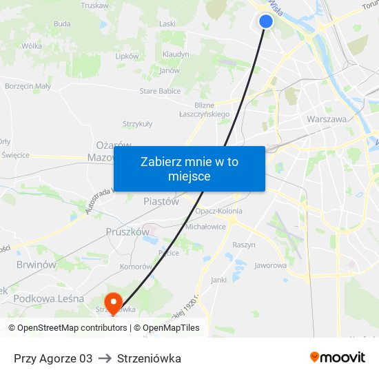 Przy Agorze 03 to Strzeniówka map