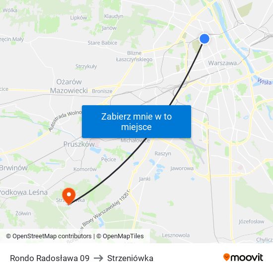 Rondo Radosława 09 to Strzeniówka map