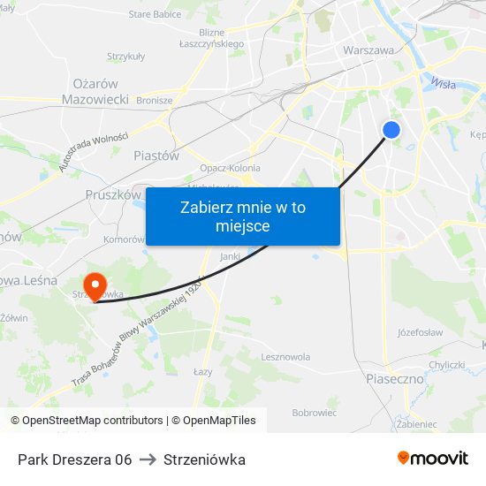 Park Dreszera 06 to Strzeniówka map