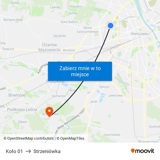 Koło 01 to Strzeniówka map