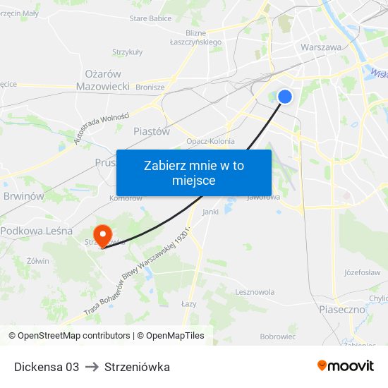 Dickensa 03 to Strzeniówka map