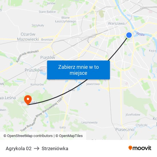 Agrykola 02 to Strzeniówka map