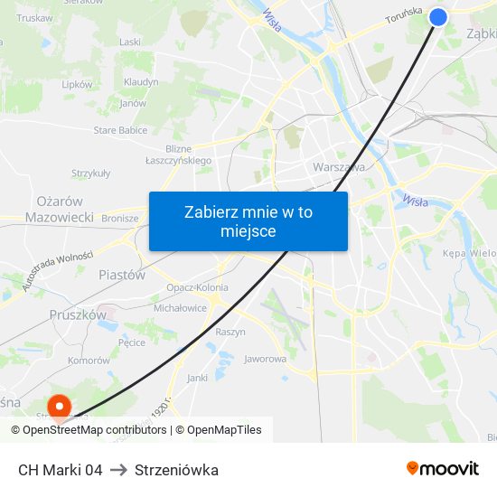 CH Marki 04 to Strzeniówka map