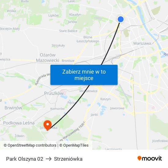 Park Olszyna 02 to Strzeniówka map