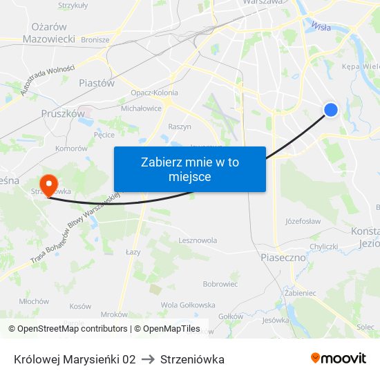 Królowej Marysieńki 02 to Strzeniówka map