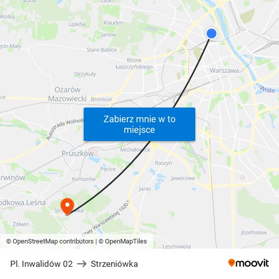 Pl. Inwalidów 02 to Strzeniówka map