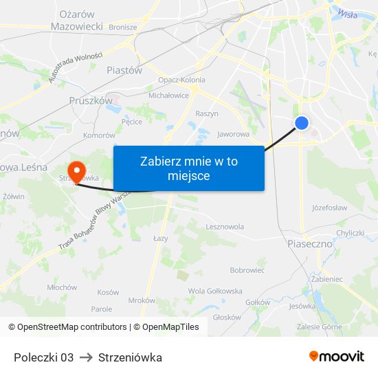 Poleczki 03 to Strzeniówka map