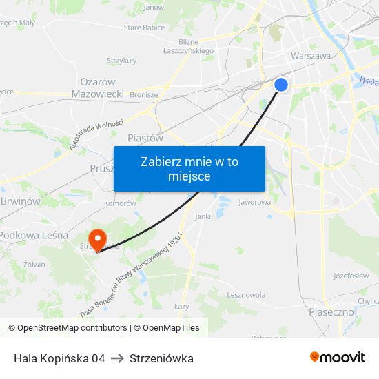 Hala Kopińska 04 to Strzeniówka map