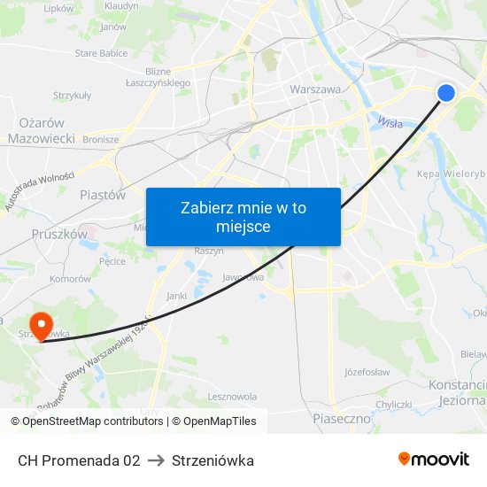 CH Promenada 02 to Strzeniówka map