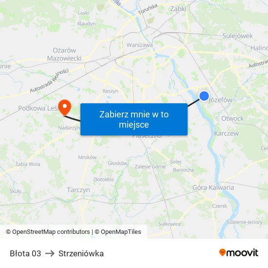 Błota 03 to Strzeniówka map