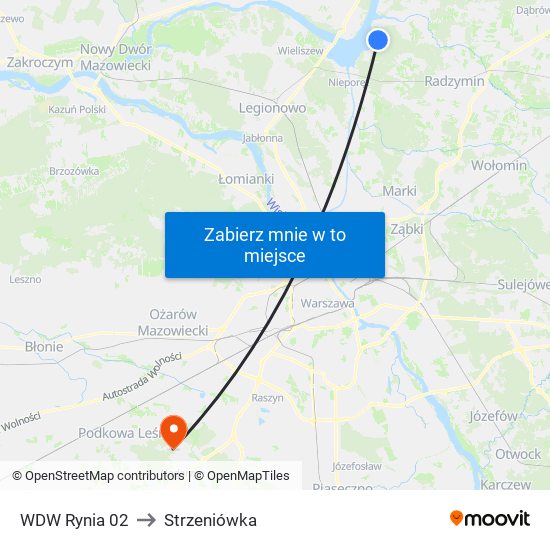 WDW Rynia 02 to Strzeniówka map