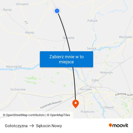 Gołotczyzna to Sękocin Nowy map