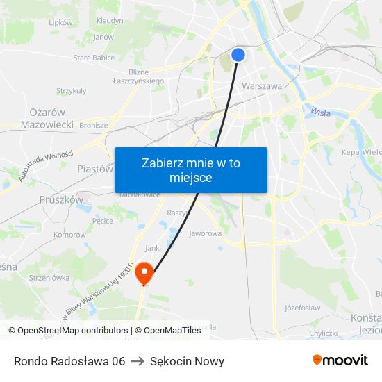 Rondo „Radosława” to Sękocin Nowy map