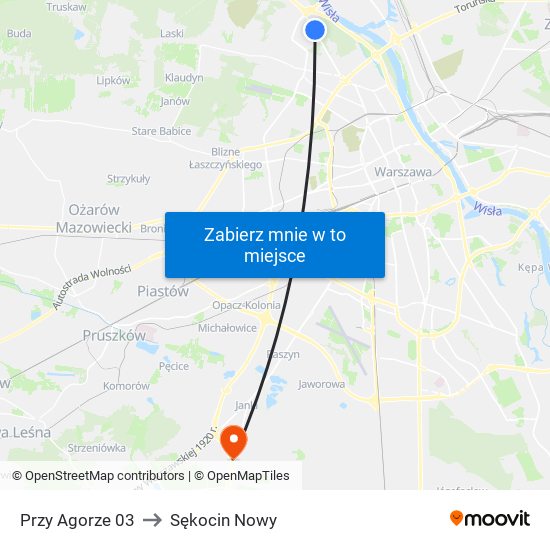 Przy Agorze 03 to Sękocin Nowy map