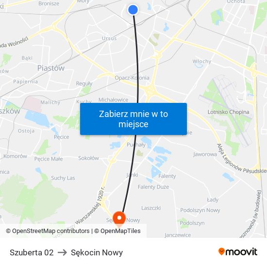 Szuberta 02 to Sękocin Nowy map