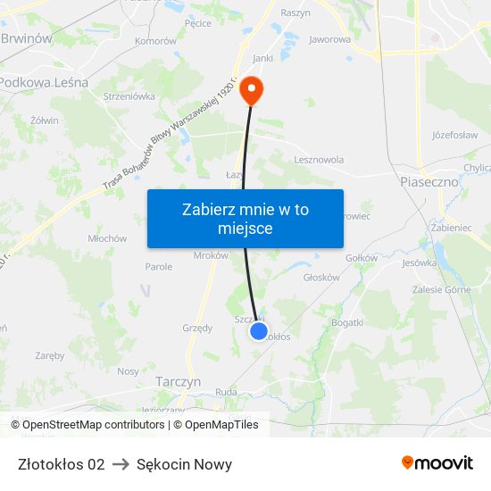 Złotokłos 02 to Sękocin Nowy map