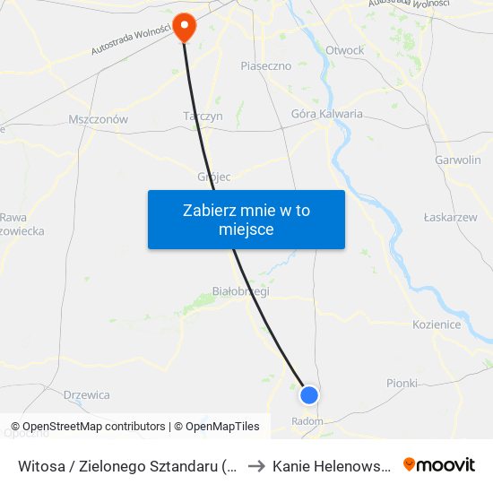 Witosa / Zielonego Sztandaru (Nż) to Kanie Helenowskie map