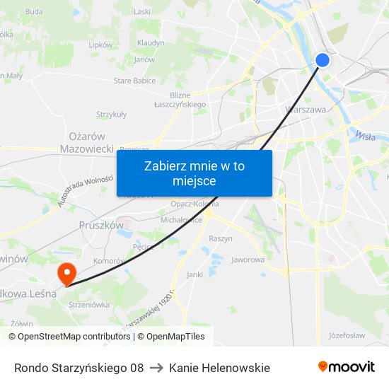 Rondo Starzyńskiego 08 to Kanie Helenowskie map