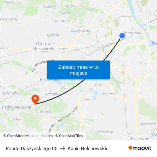 Rondo Daszyńskiego 05 to Kanie Helenowskie map