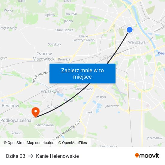 Dzika 03 to Kanie Helenowskie map