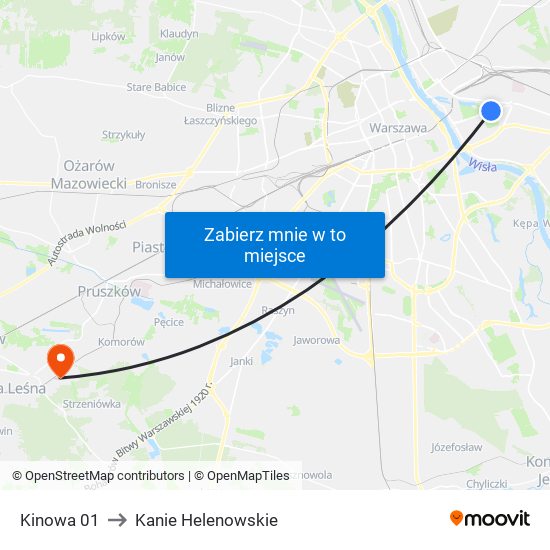 Kinowa 01 to Kanie Helenowskie map