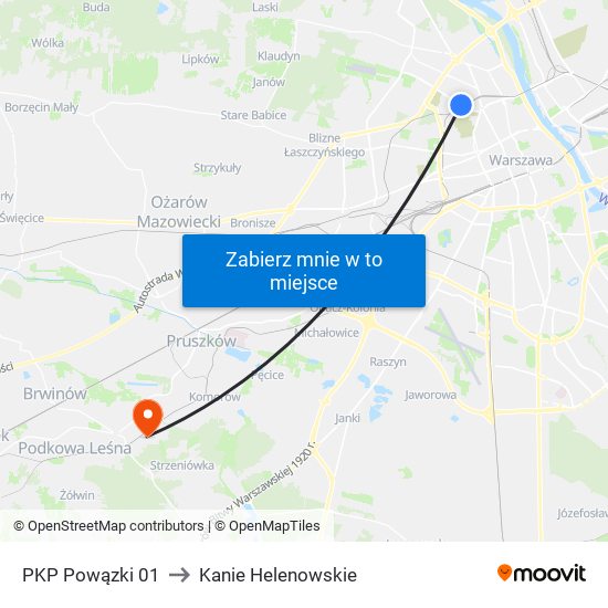 PKP Powązki 01 to Kanie Helenowskie map