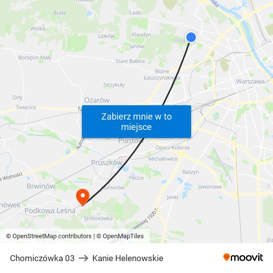 Chomiczówka 03 to Kanie Helenowskie map