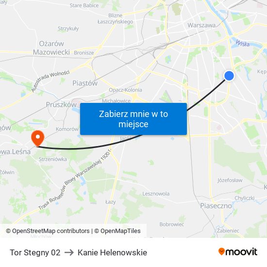 Tor Stegny 02 to Kanie Helenowskie map
