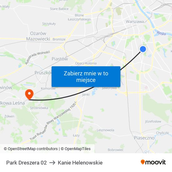 Park Dreszera 02 to Kanie Helenowskie map