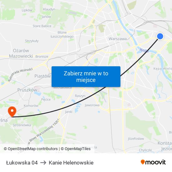 Łukowska 04 to Kanie Helenowskie map