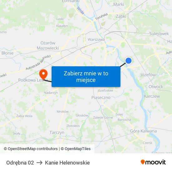 Odrębna to Kanie Helenowskie map