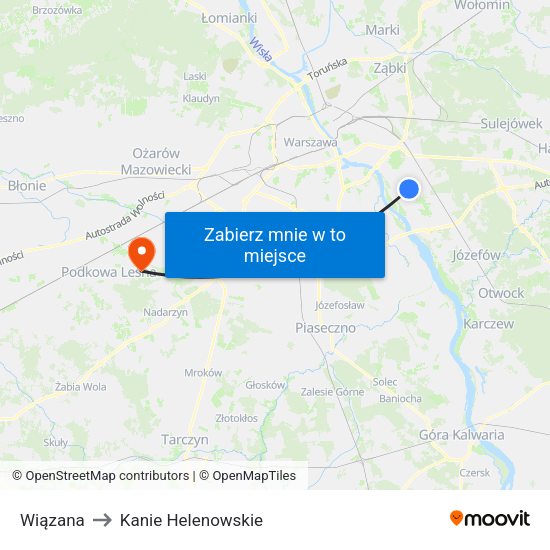 Wiązana to Kanie Helenowskie map