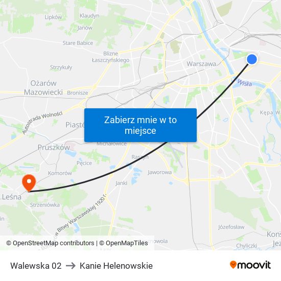 Walewska 02 to Kanie Helenowskie map