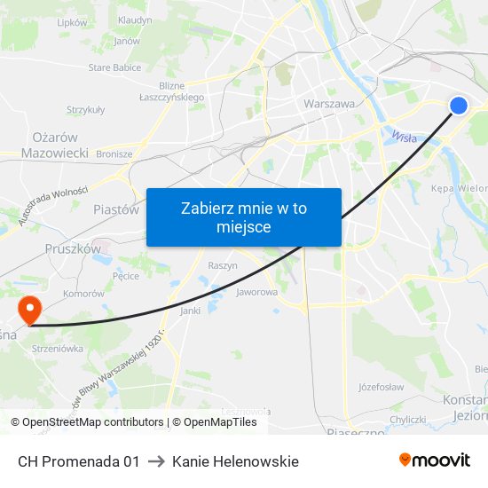 CH Promenada 01 to Kanie Helenowskie map