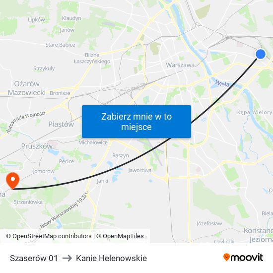 Szaserów 01 to Kanie Helenowskie map