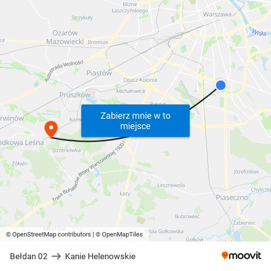 Bełdan 02 to Kanie Helenowskie map