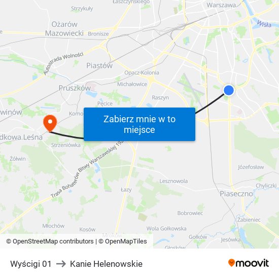 Wyścigi 01 to Kanie Helenowskie map