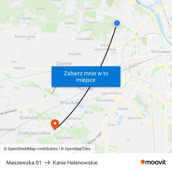 Maszewska 01 to Kanie Helenowskie map