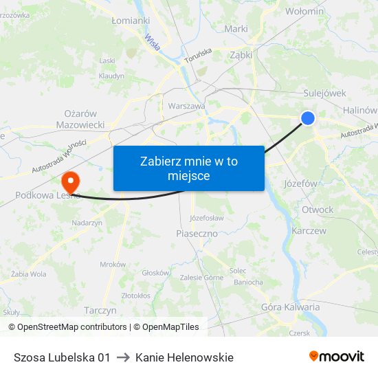 Szosa Lubelska 01 to Kanie Helenowskie map