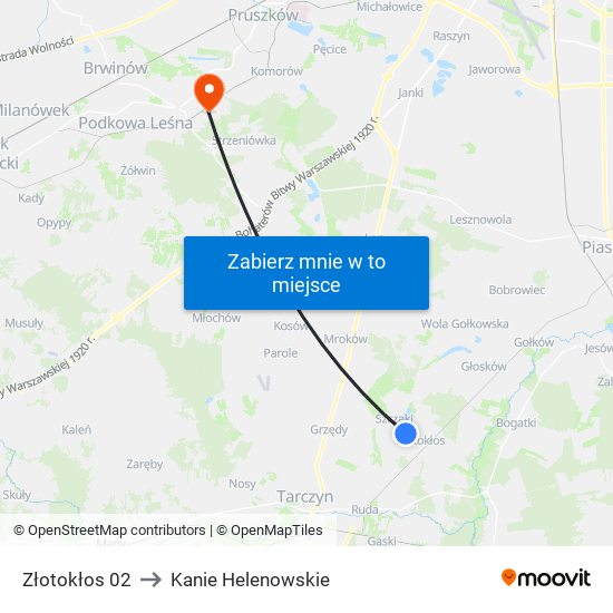 Złotokłos 02 to Kanie Helenowskie map