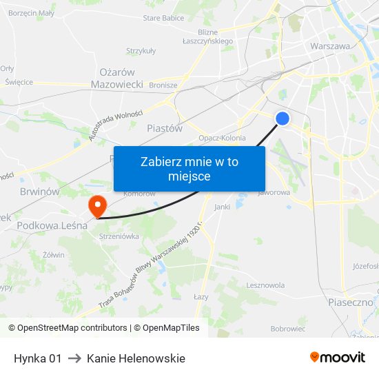 Hynka 01 to Kanie Helenowskie map