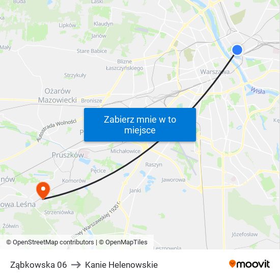 Ząbkowska 06 to Kanie Helenowskie map