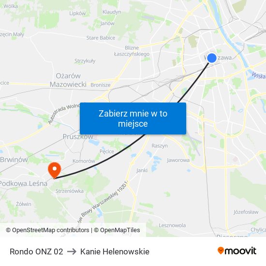 Rondo ONZ 02 to Kanie Helenowskie map