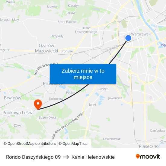 Rondo Daszyńskiego 09 to Kanie Helenowskie map