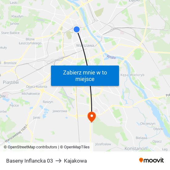 Baseny Inflancka 03 to Kajakowa map