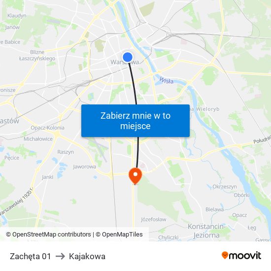 Zachęta 01 to Kajakowa map