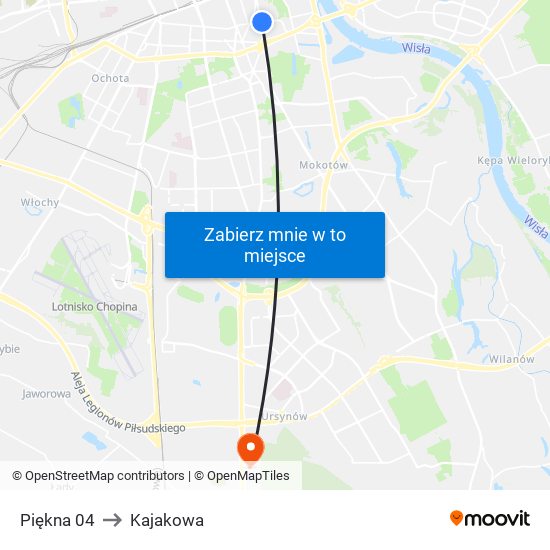 Piękna to Kajakowa map