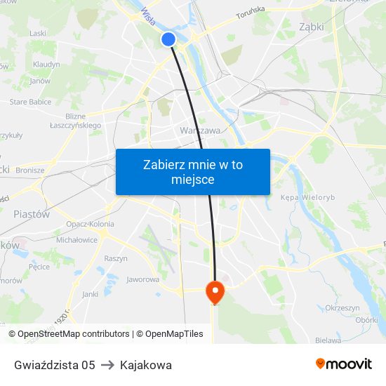 Gwiaździsta 05 to Kajakowa map